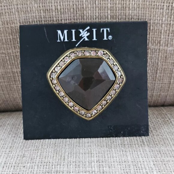 Mixit Women Rings Stretched Adjustable Ring Gold Tone Fashion Jewelry NWT - Picture 8 of 10